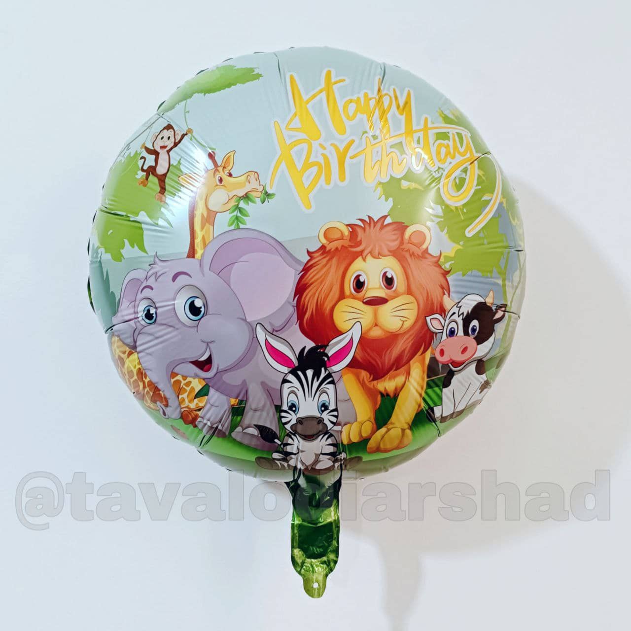 بادکنک فویلی گرد شخصیت حیوانات جنگل