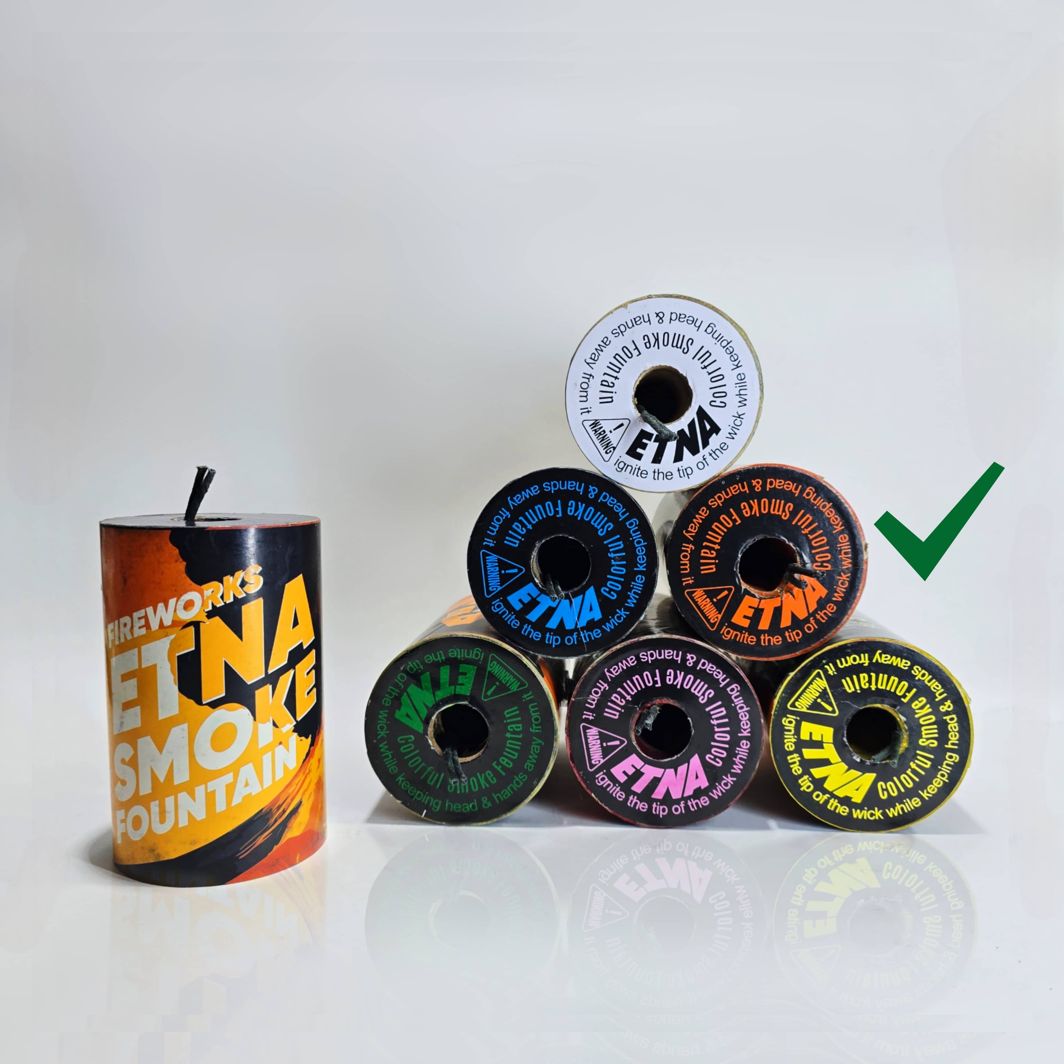 دود رنگی 75 زمینی اتنا نارنجی