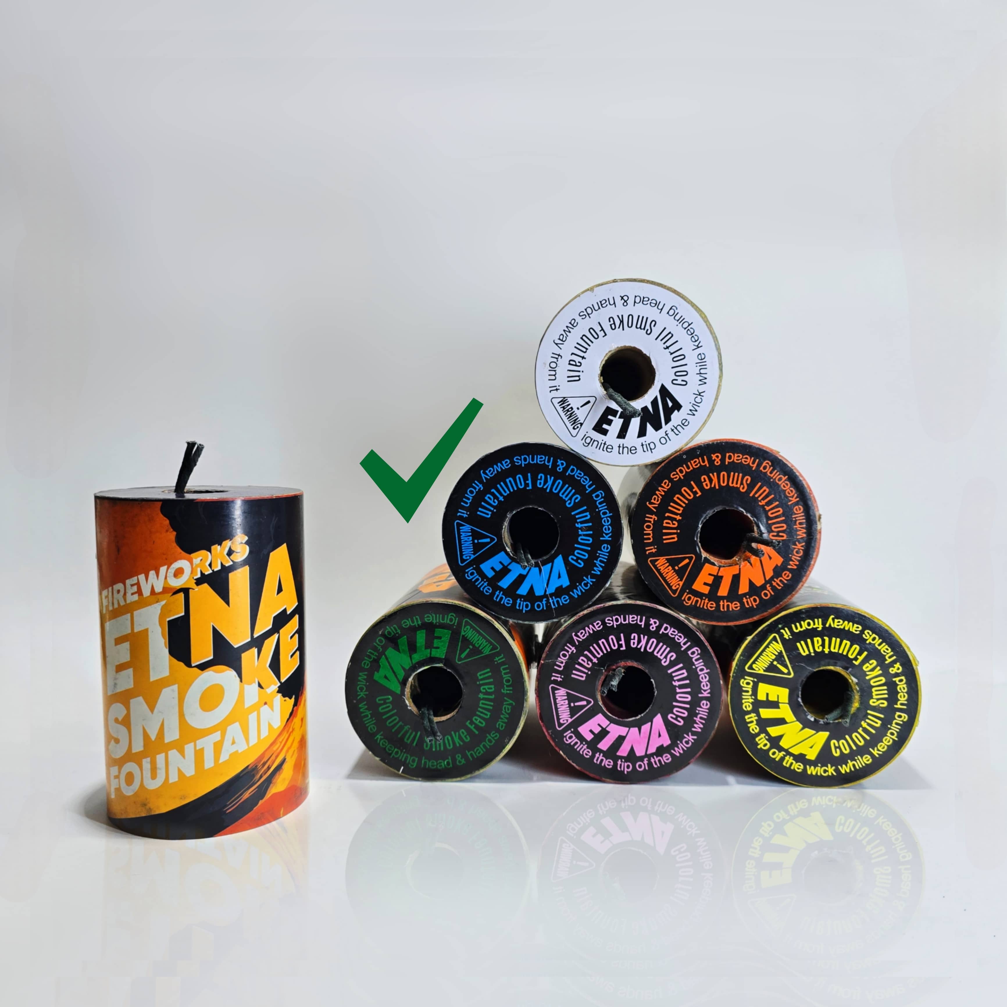 دود رنگی 75 زمینی اتنا آبی