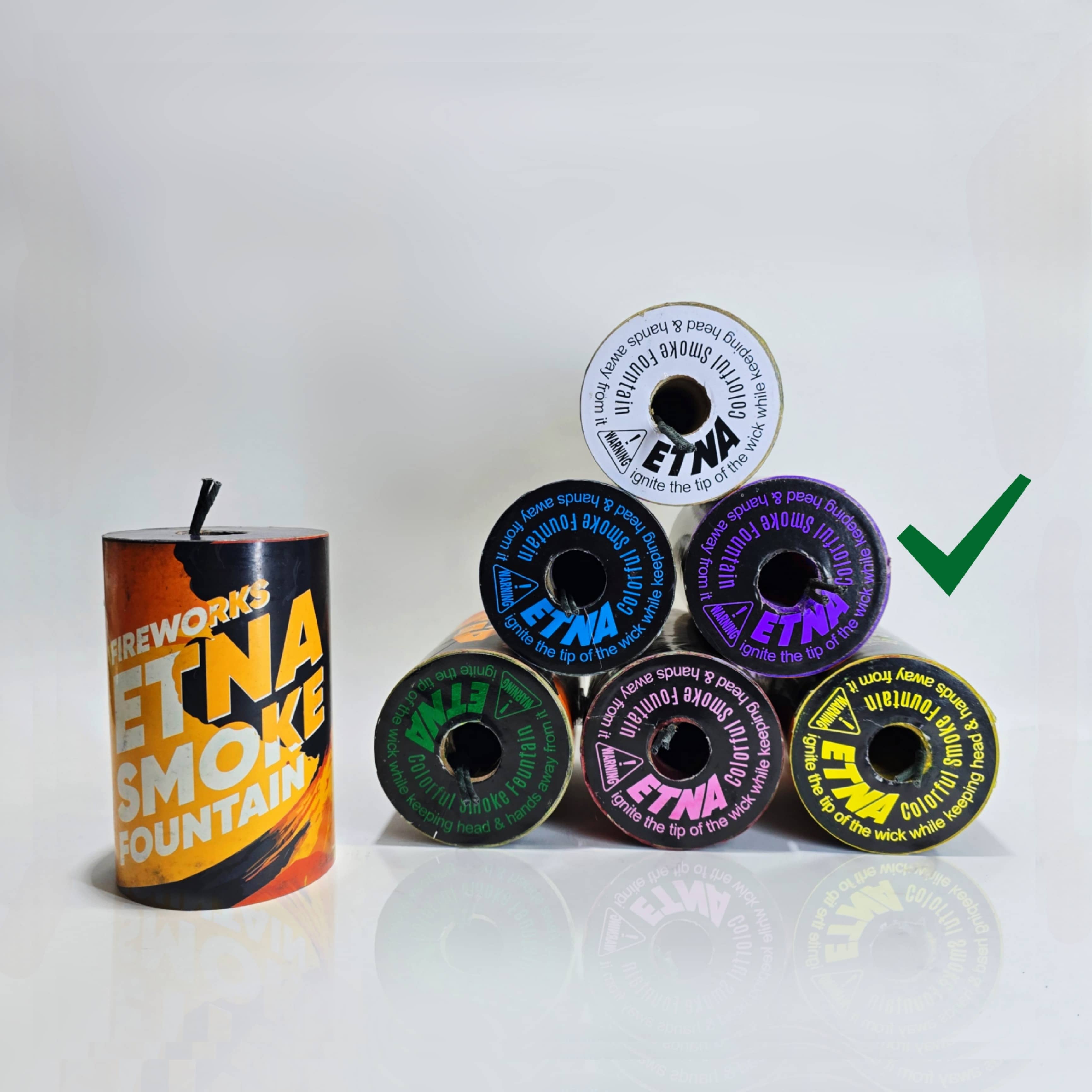 دود رنگی 75 زمینی اتنا بنفش