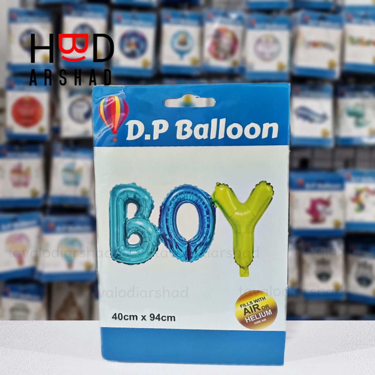 بادکنک فویلی حروف بیبی کارتی طرحboy