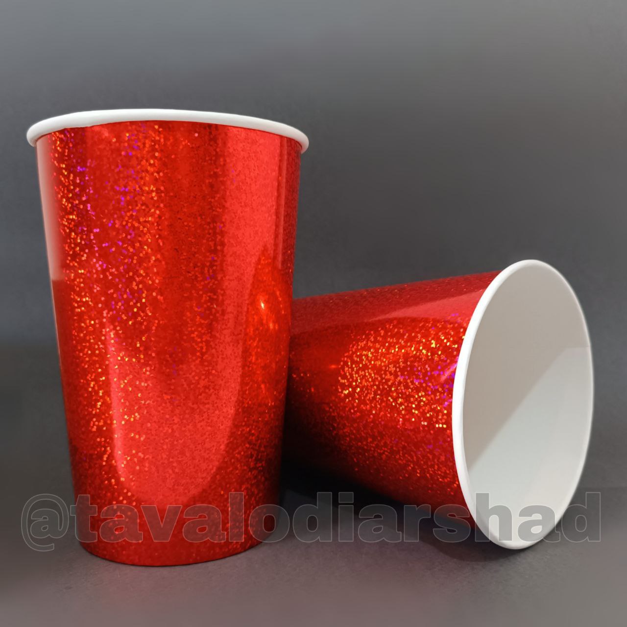 لیوان پاپکرن هولوگرام ۱۳۵۰ سی سی قرمز