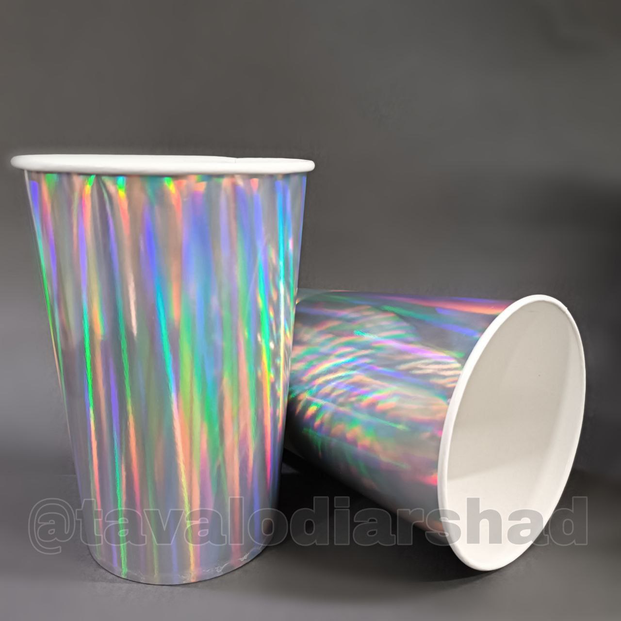 لیوان پاپکرن هولوگرام ۱۳۵۰ سی سی هفت رنگ