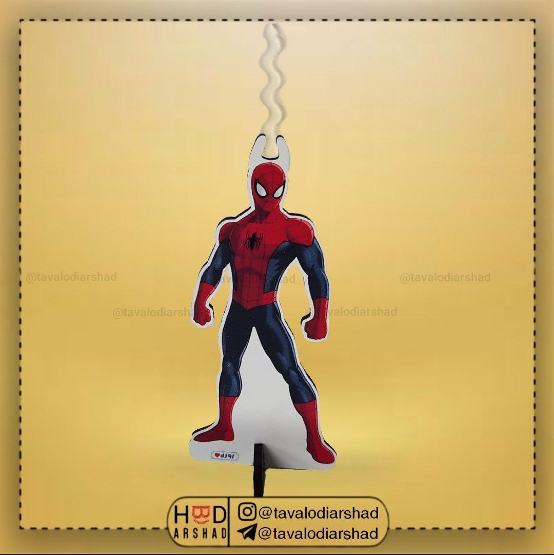 شمع استند عروسکی مرد عنکبوتی