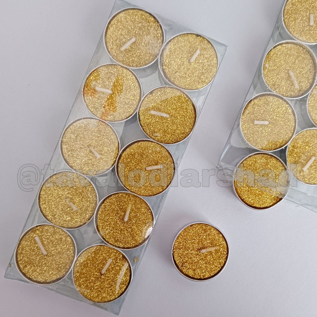 شمع وارمر اکلیلی ۱۰ تایی طلایی