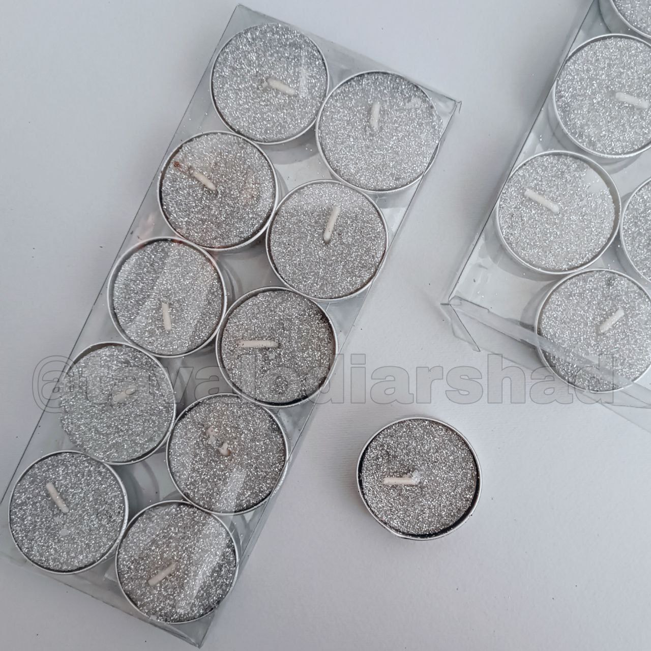 شمع وارمر اکلیلی ۱۰ تایی نقره ای