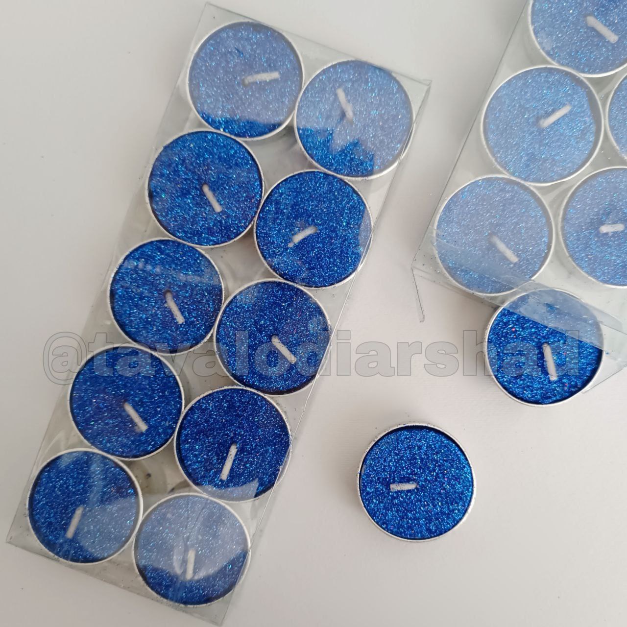 شمع وارمر اکلیلی ۱۰ تایی آبی