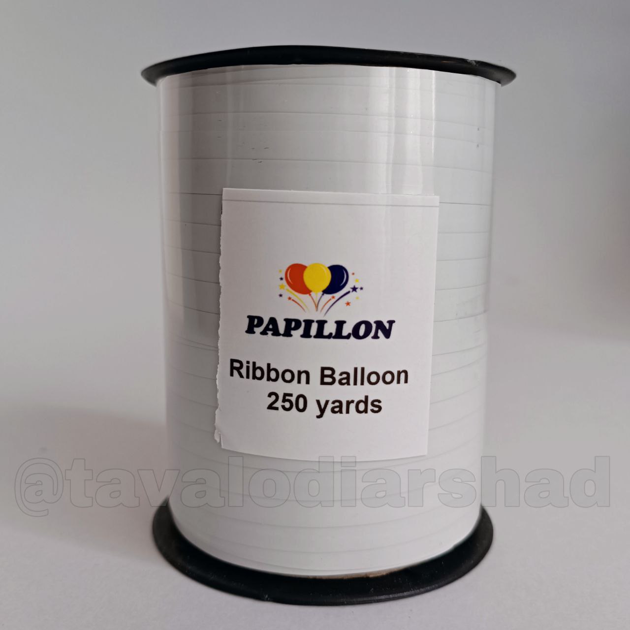 ربان بادکنک لیزری متالایز250 یارد سفید
