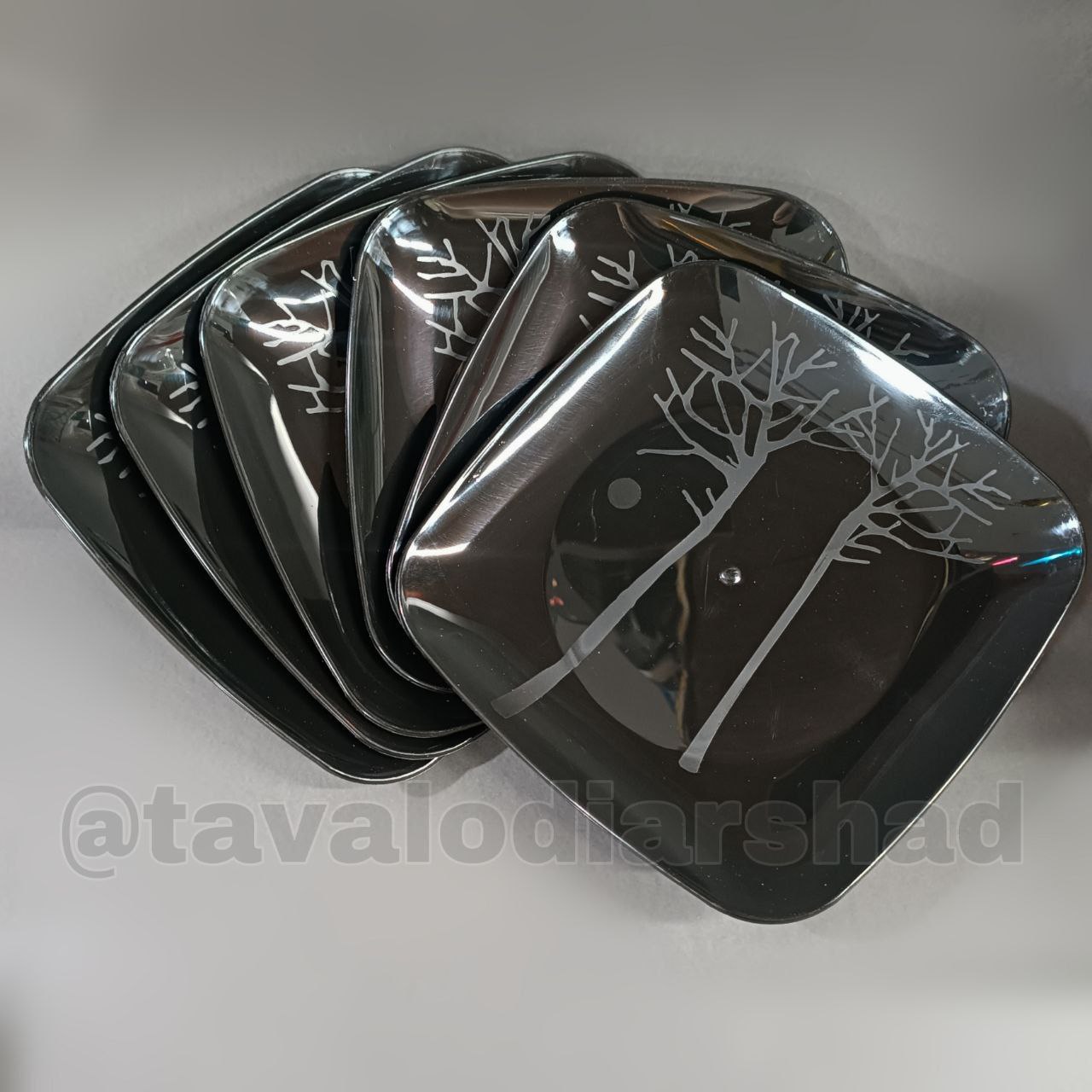 بشقاب میوه خوری کلاسیک (822)مشکی