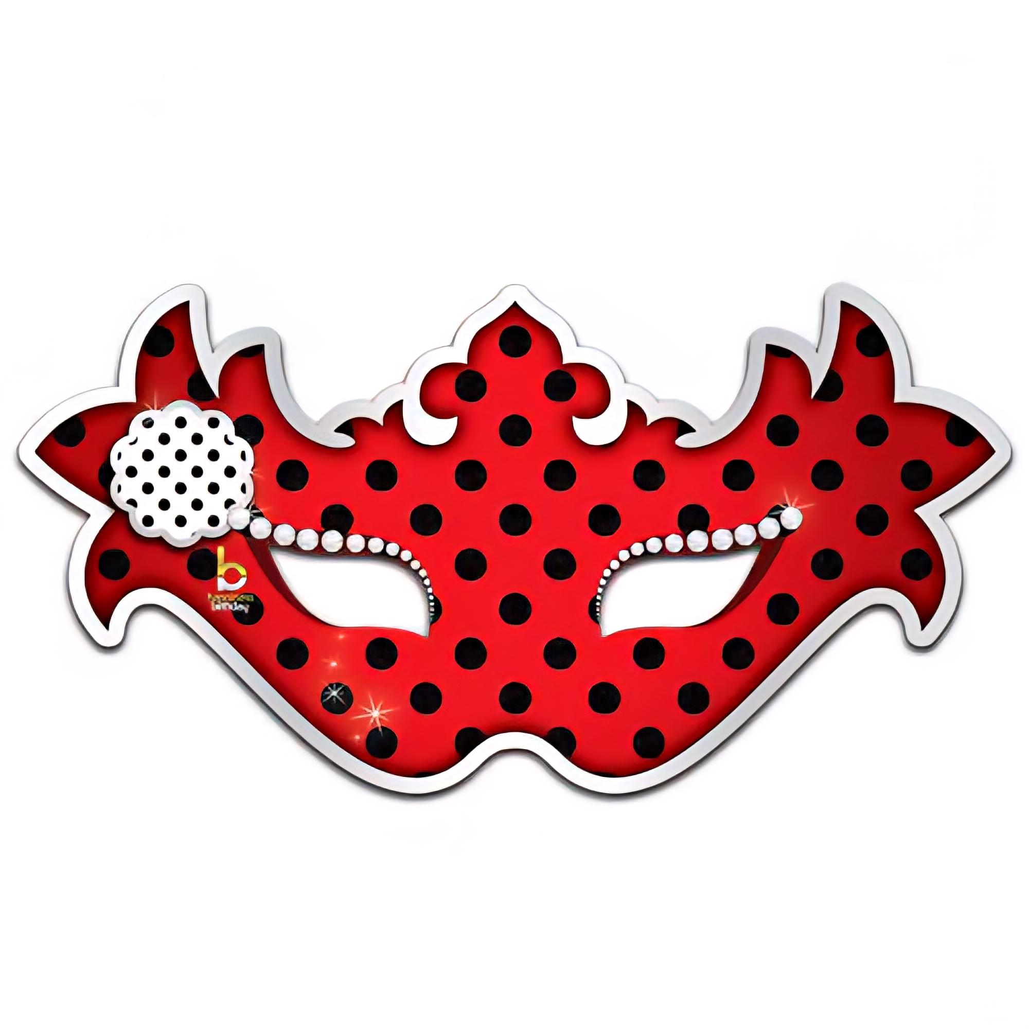 عینک تم قرمز خال مشکی