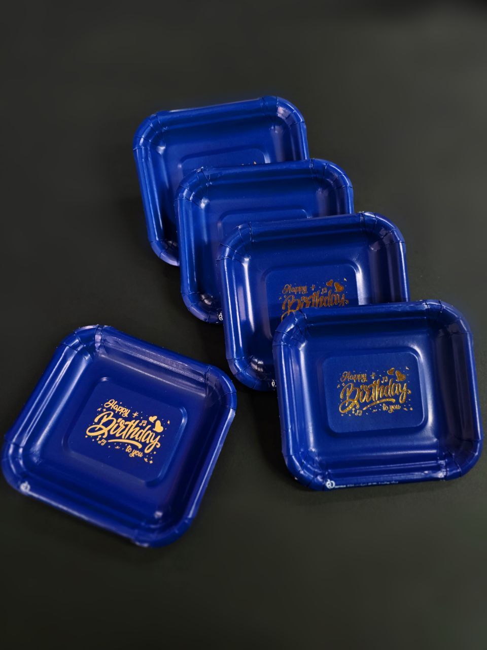 پیشدستی پاستیلی طلاکوب سرمه ای