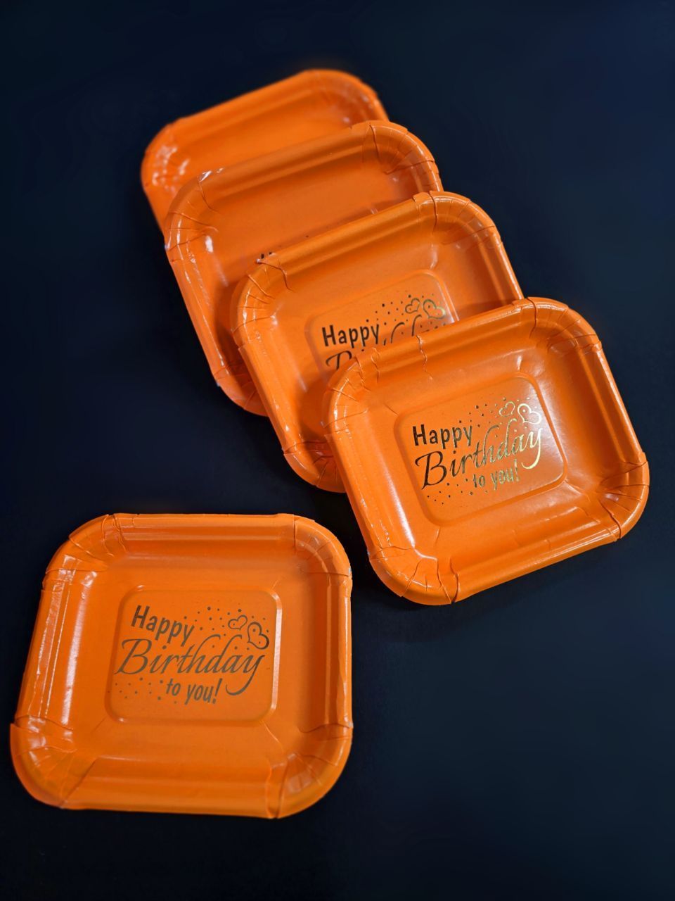 پیش دستی پاستیلی طلاکوب نارنجی