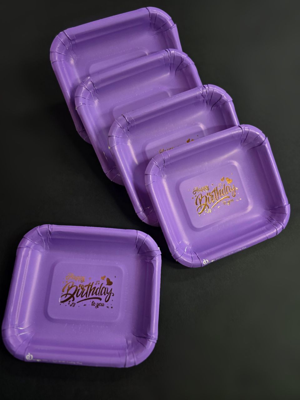 پیشدستی پاستیلی طلاکوب بنفش