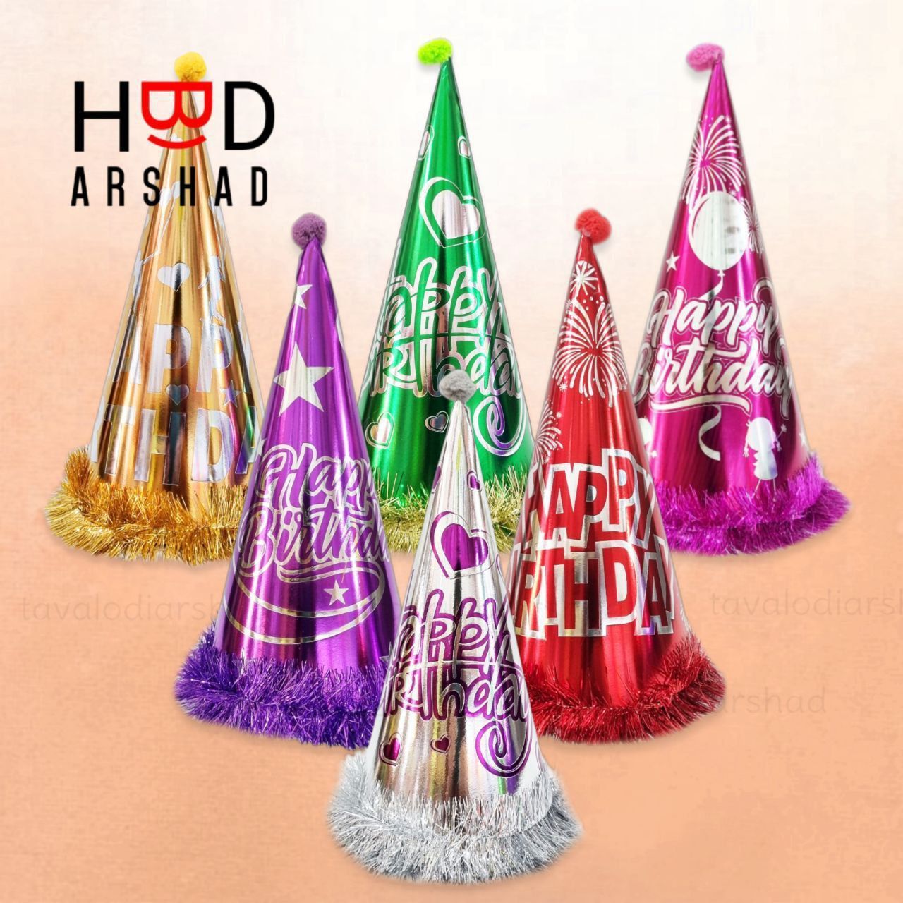 کلاه لیزری زری دار رنگ جور