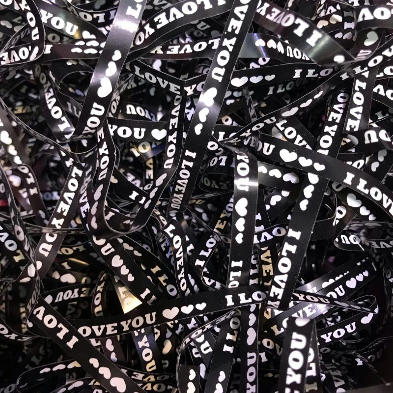 پوشال کاغذی طرح دار مشکی