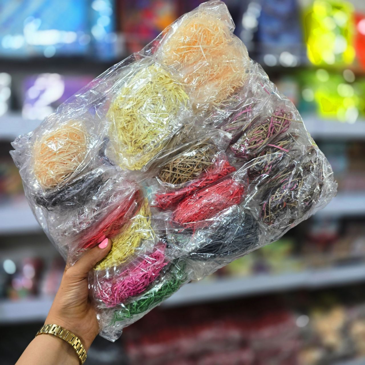 پوشال کاغذی رنگ جور