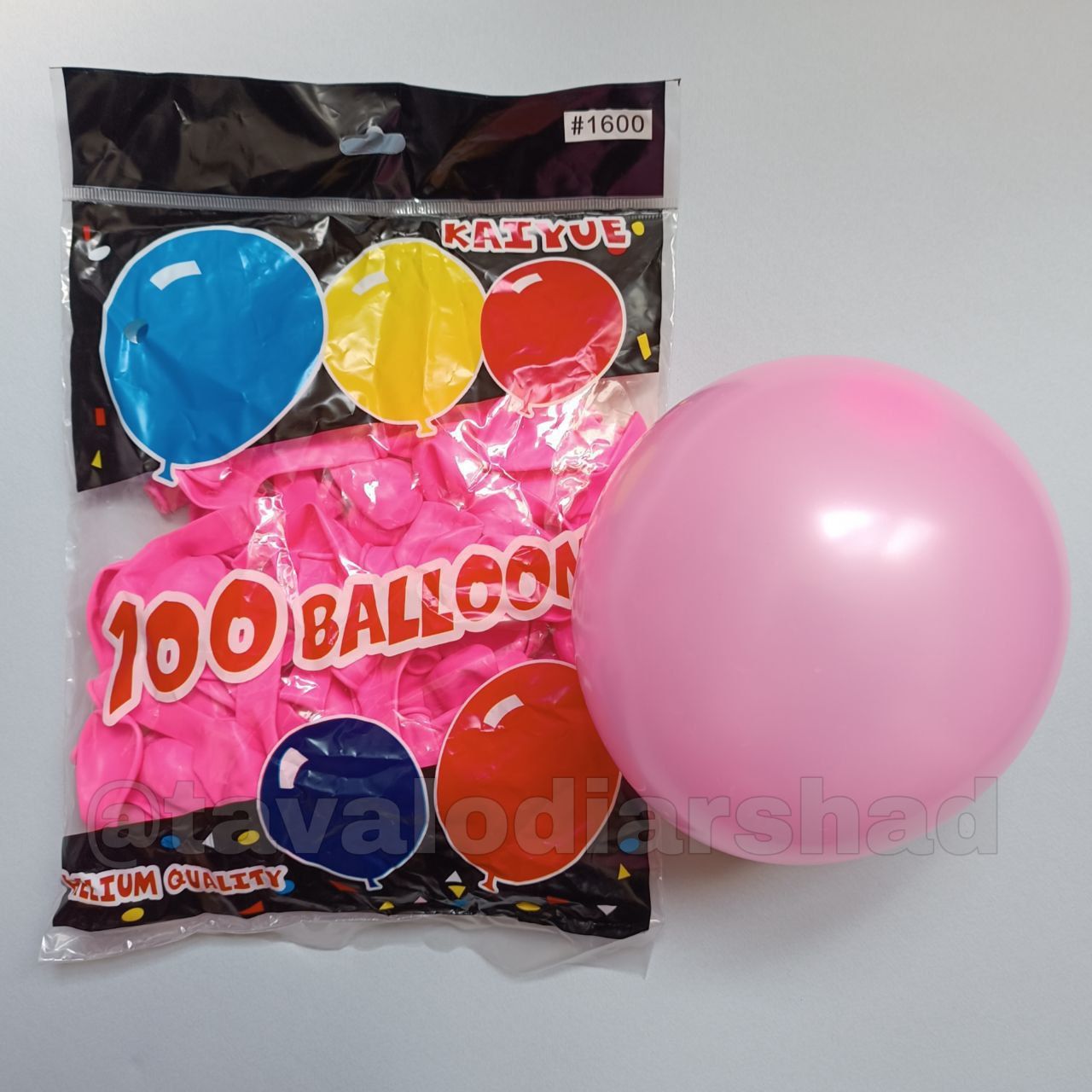 بادکنک ۶ اینچ کایو صورتی