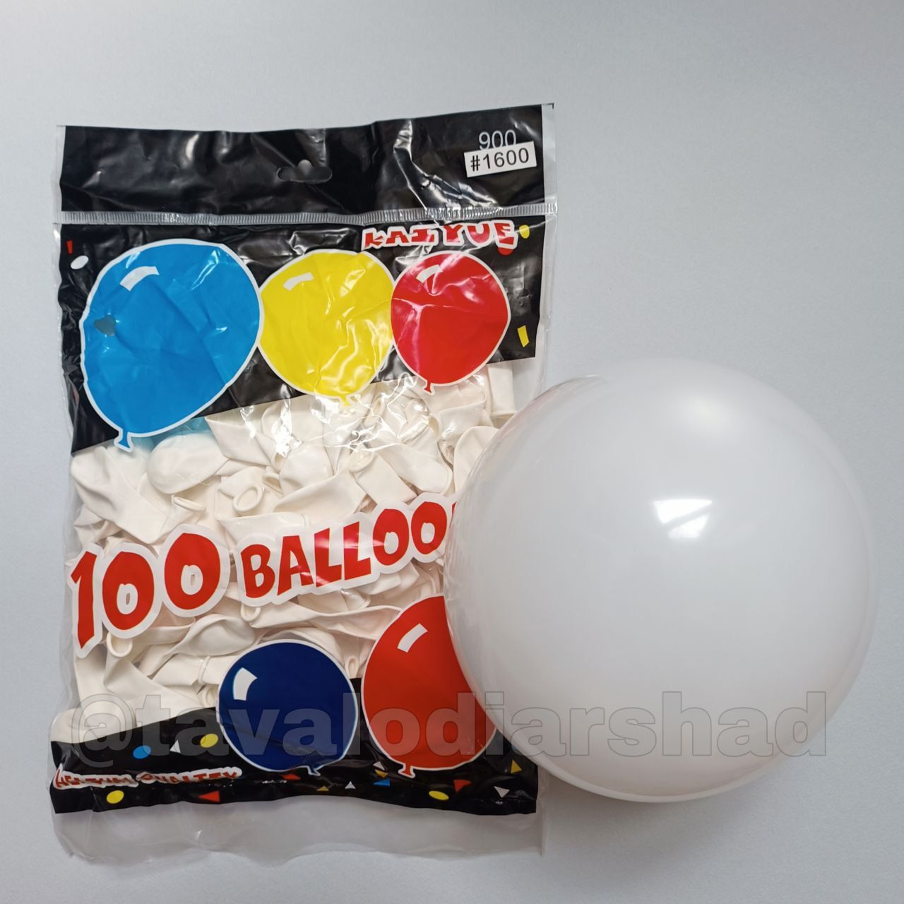 بادکنک ۶ اینچ کایو سفید