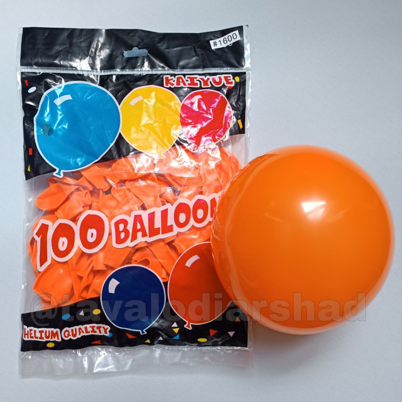 بادکنک ۶ اینچ کایو نارنجی