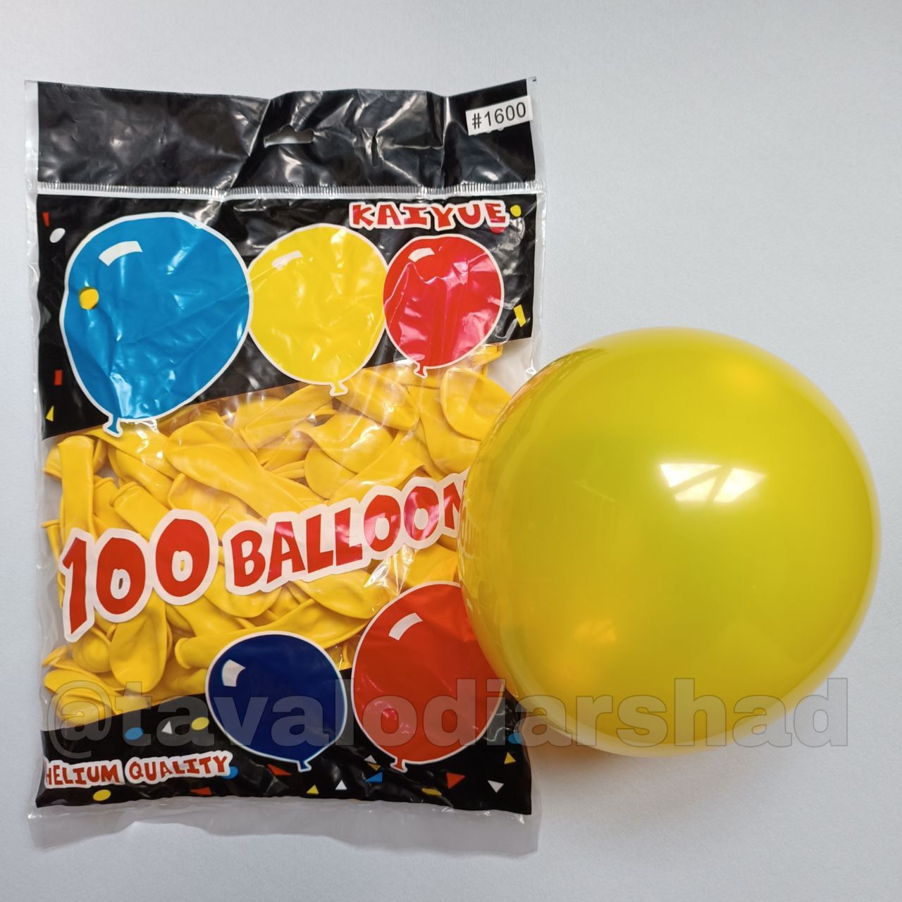 بادکنک ۶ اینچ کایو ‌زرد