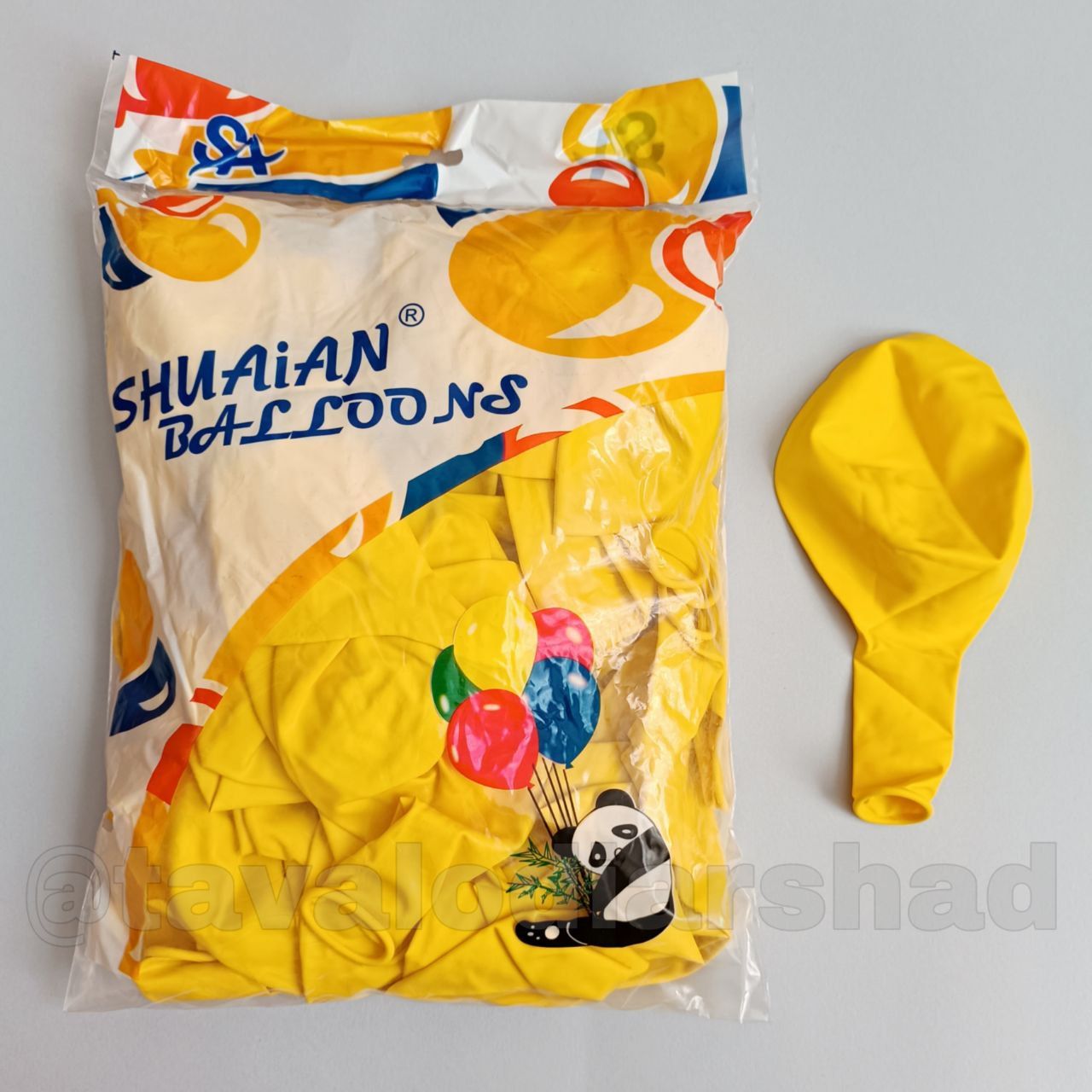 بادکنک ۱۸ اینچ پاندا زرد