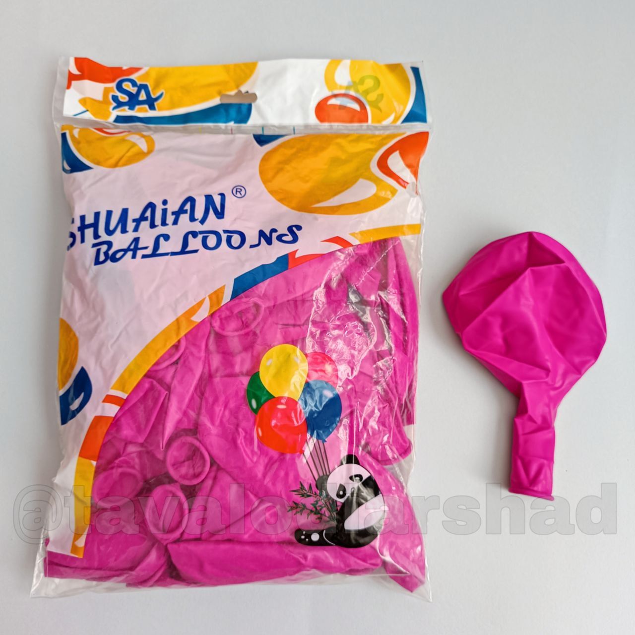 بادکنک ۱۸ اینچ پاندا سرخابی