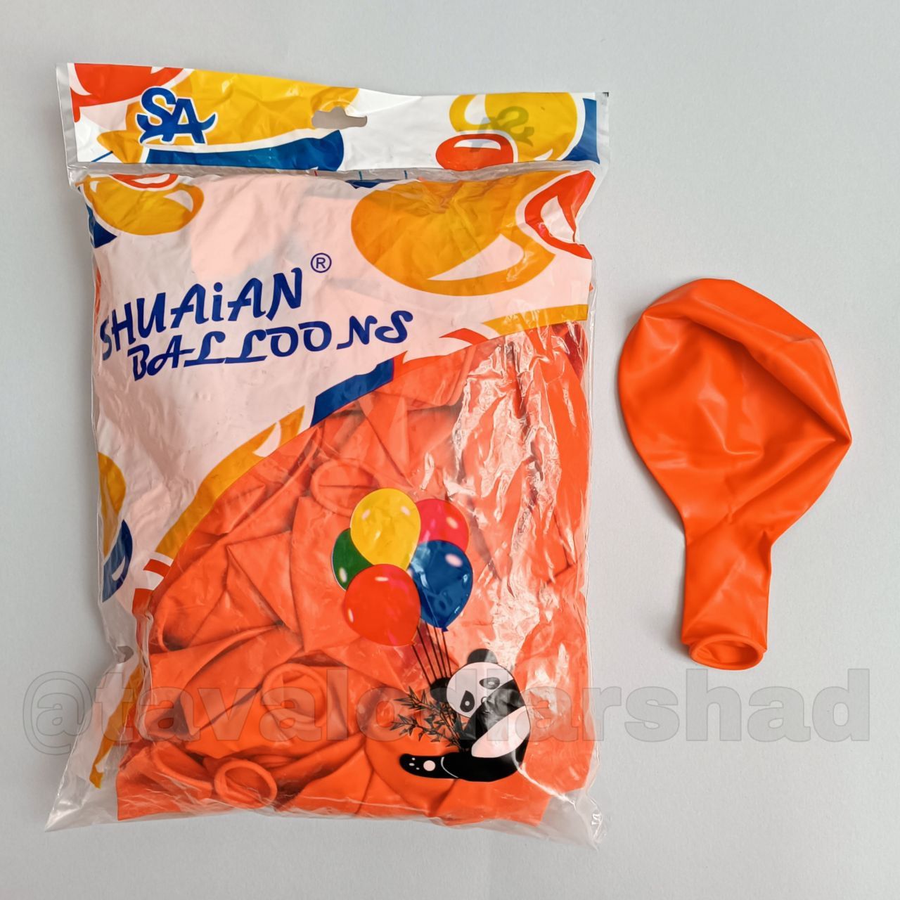بادکنک ۱۸ اینچ پاندا نارنجی