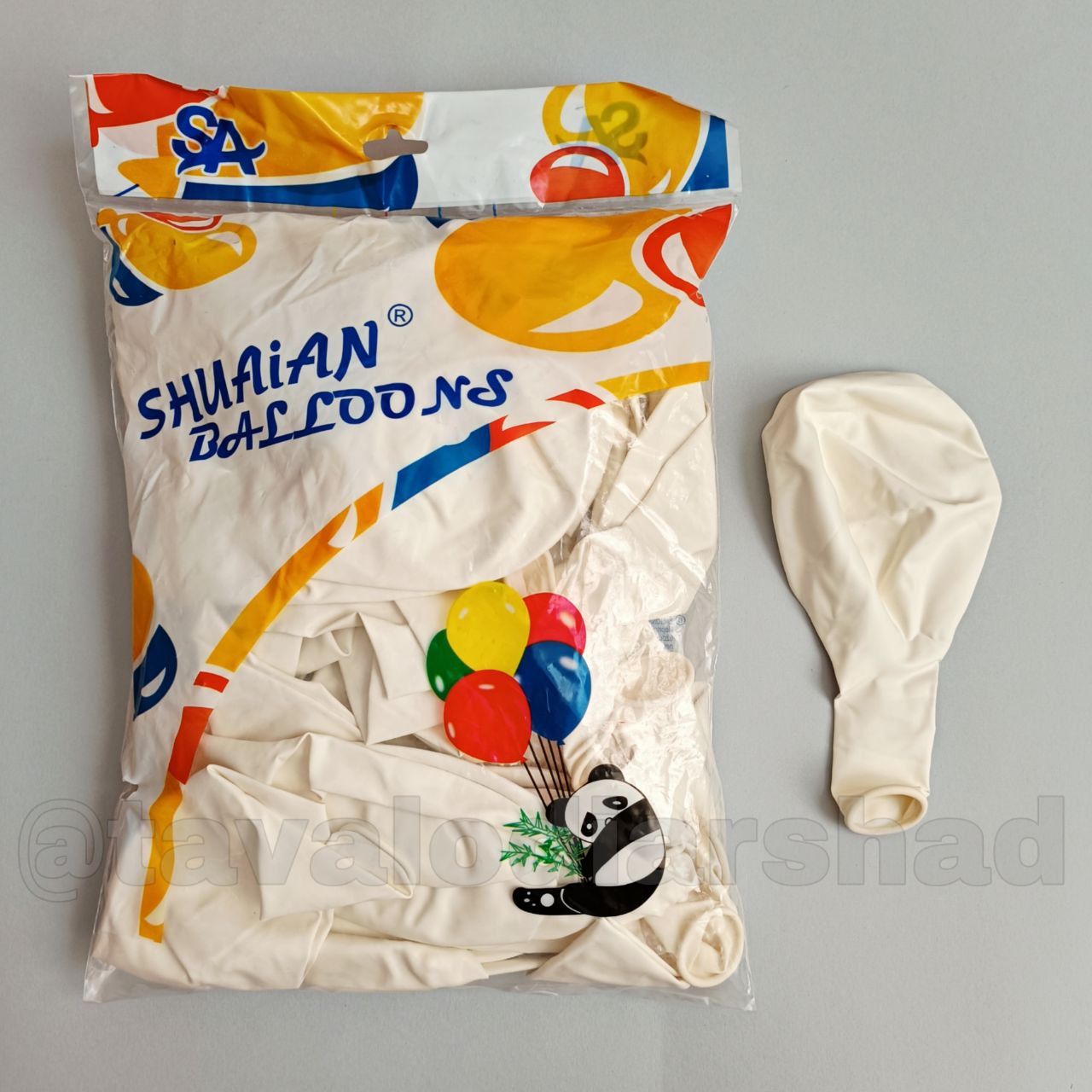 بادکنک ۱۸ اینچ پاندا سفید