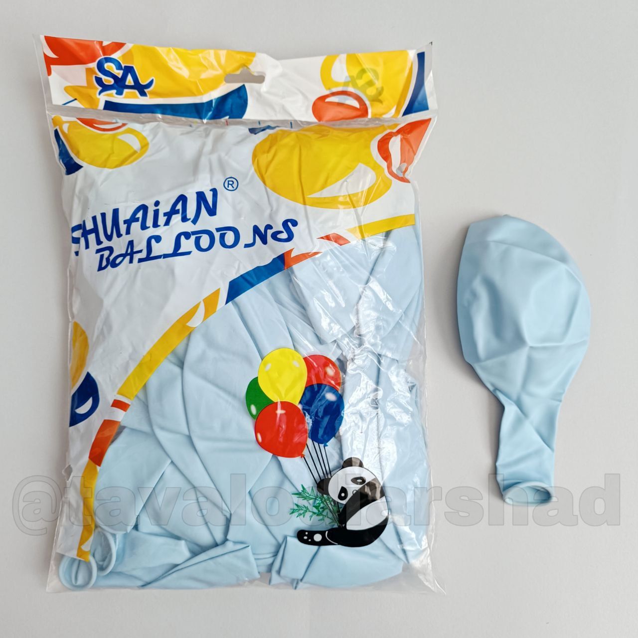 بادکنک ۱۸ اینچ پاندا آبی آسمانی