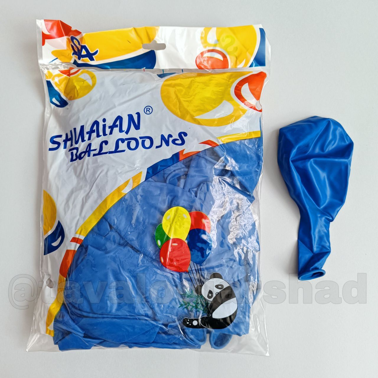 بادکنک ۱۸ اینچ پاندا آبی کاربنی