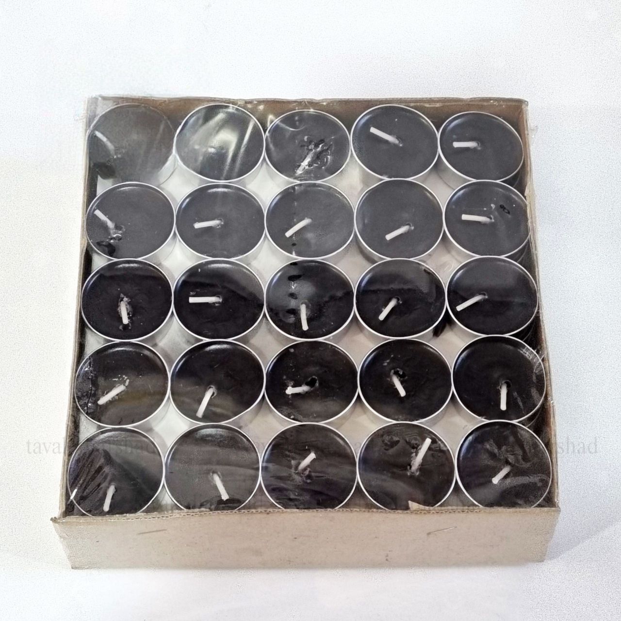 شمع وارمر مشکی بسته ۱۰۰ عددی