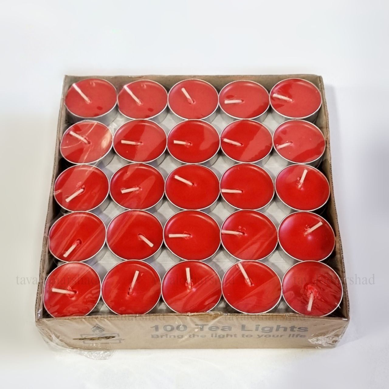 شمع وارمر قرمز بسته ۱۰۰ عددی