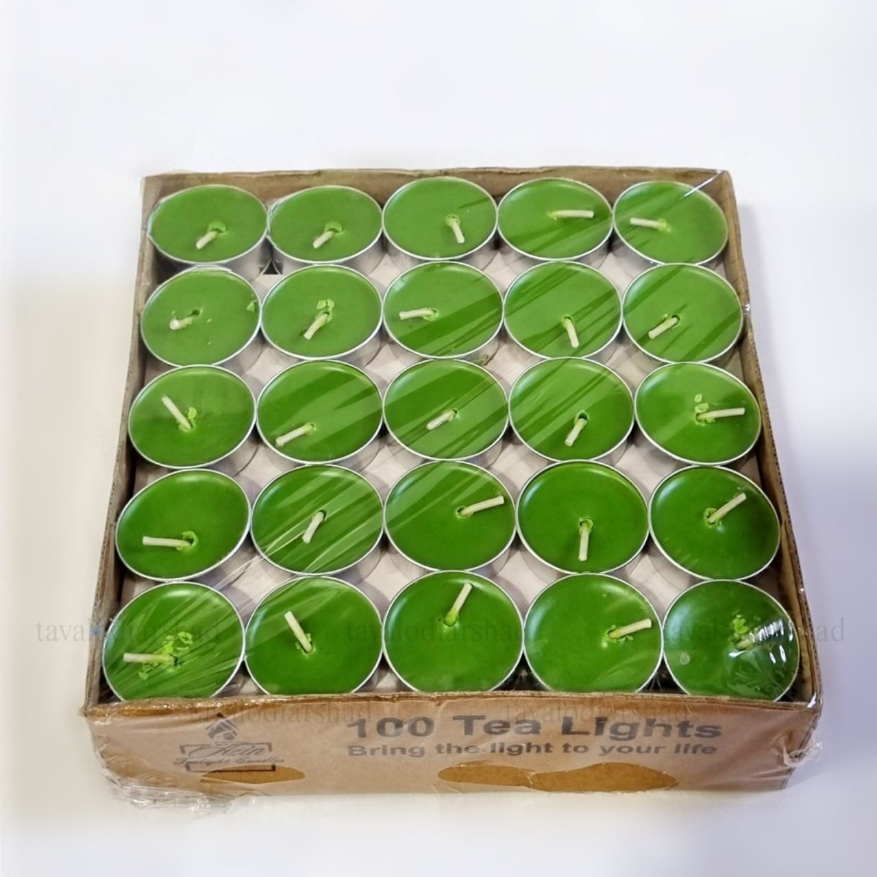 شمع وارمر سبز بسته ۱۰۰ عددی