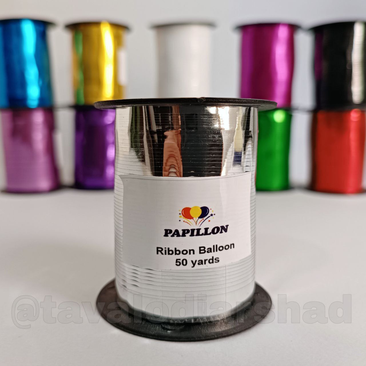 ربان بادکنک لیزری ۵۰ یارد نقره ای