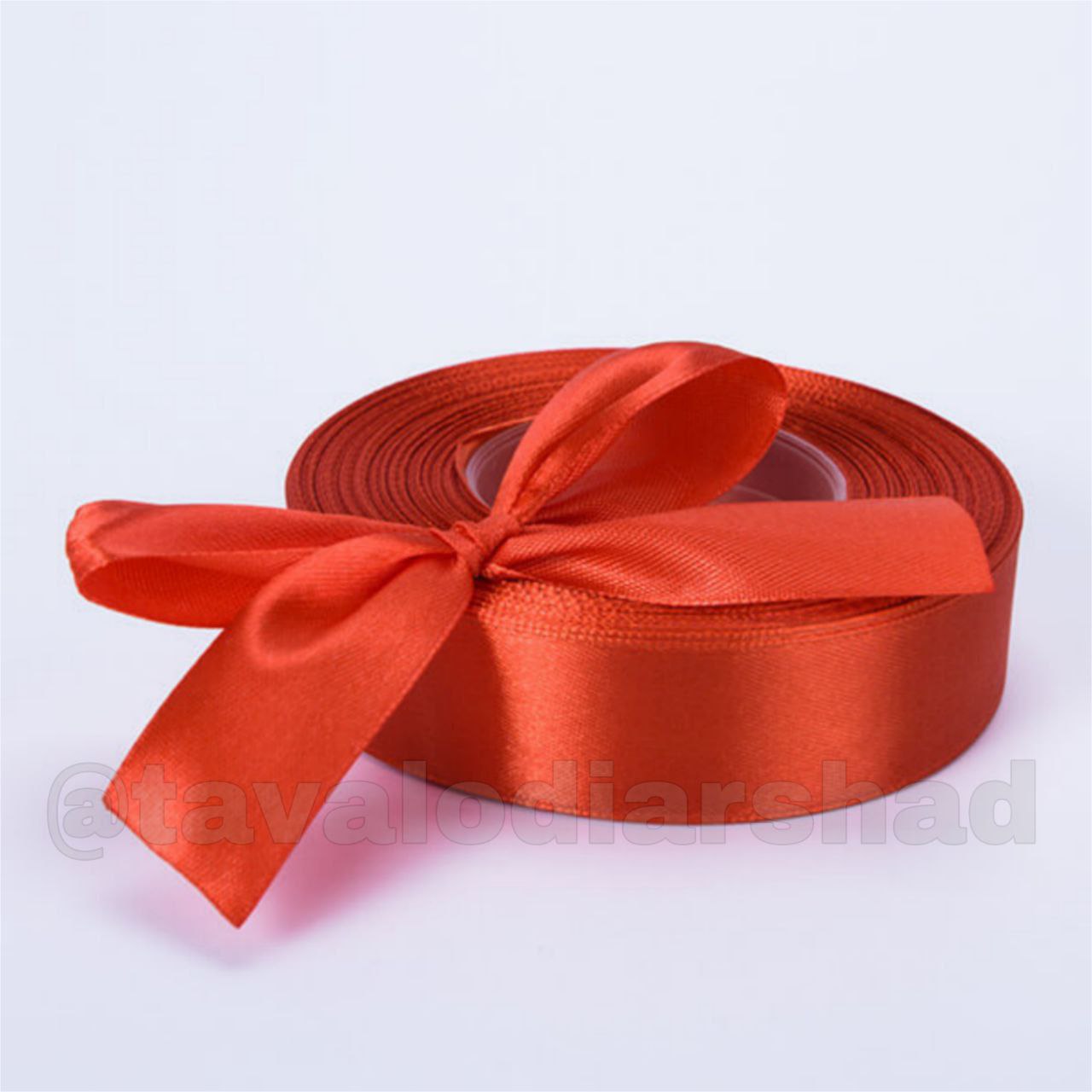 ربان ساتن ۲/۵ سانت قرمز