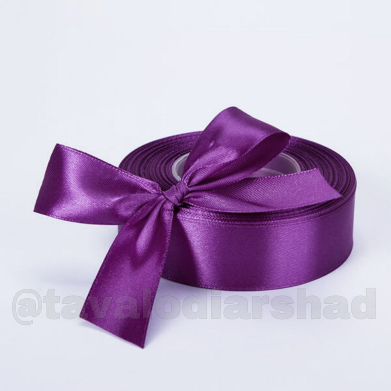 ربان ساتن ۲/۵ سانت بنفش