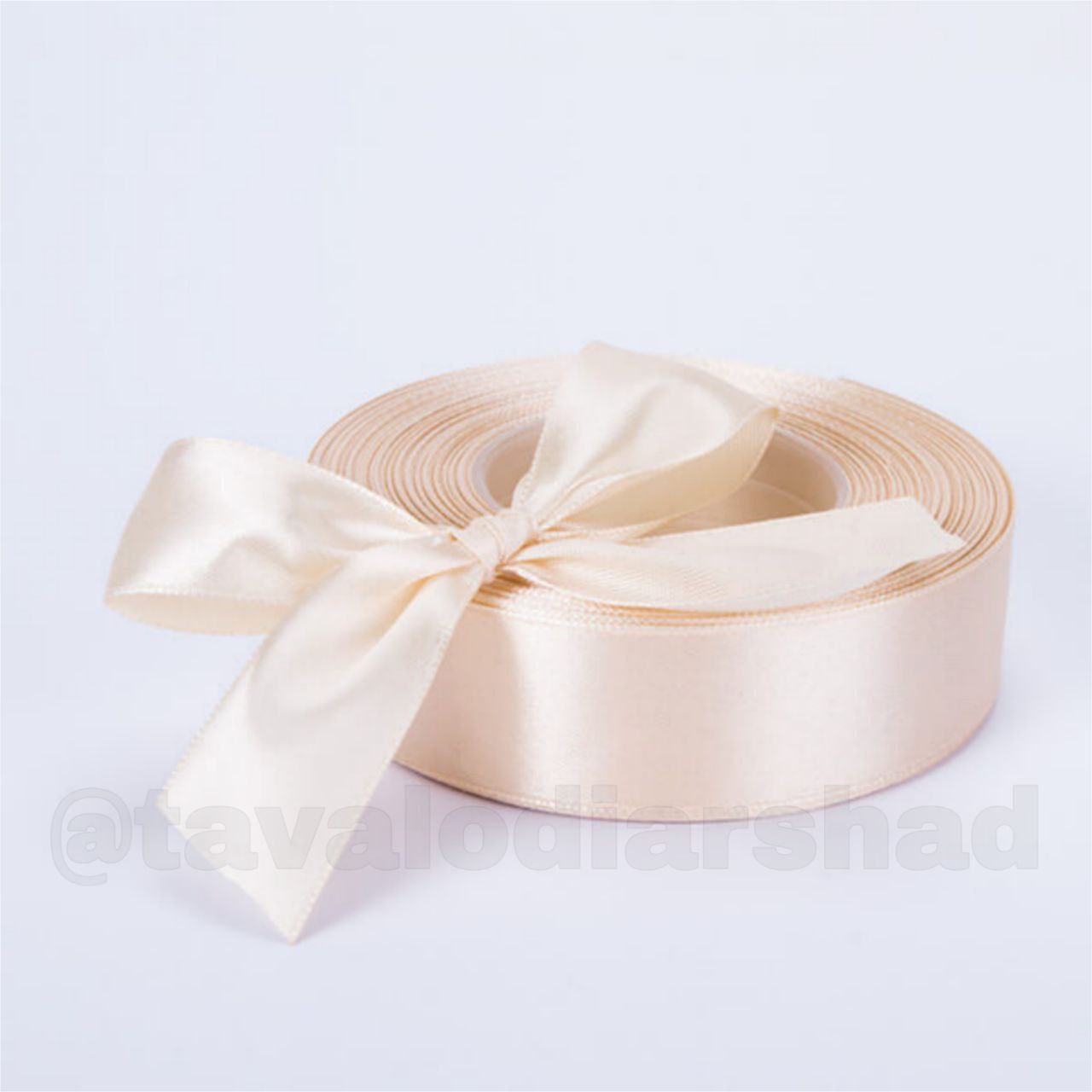 ربان ساتن ۲/۵ سانت کرم