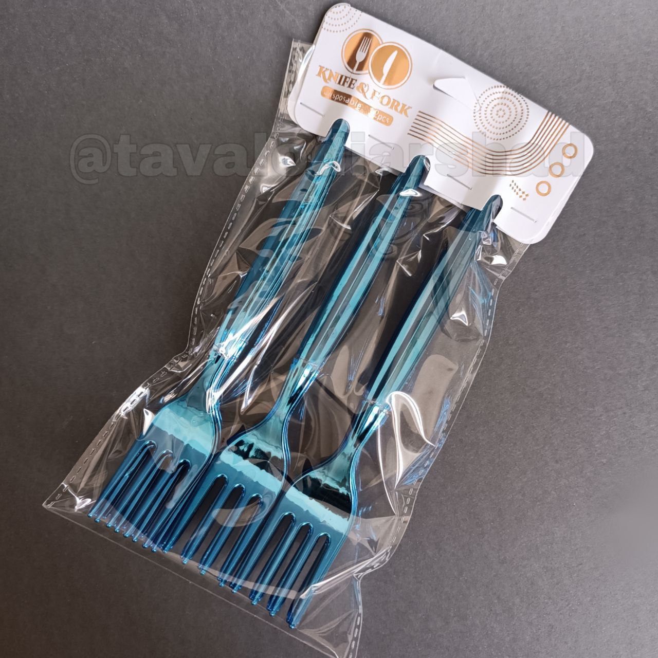 چنگال متالایز آبی