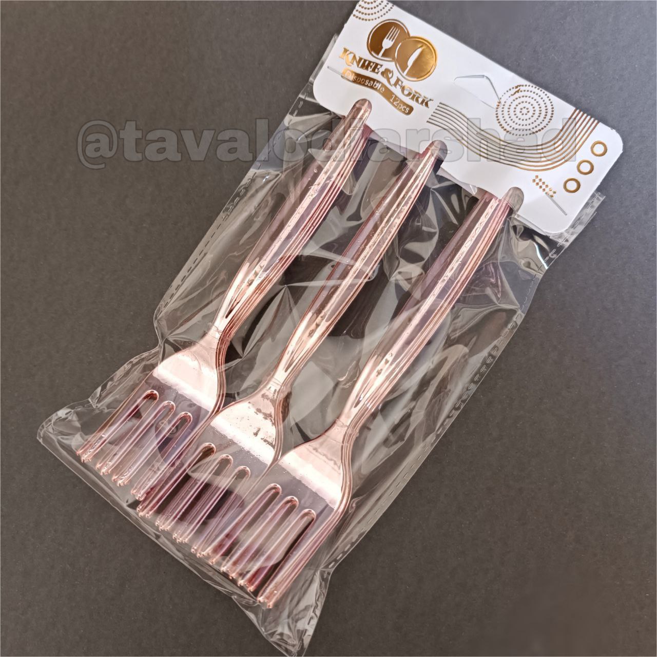 چنگال متالایز رزگلد