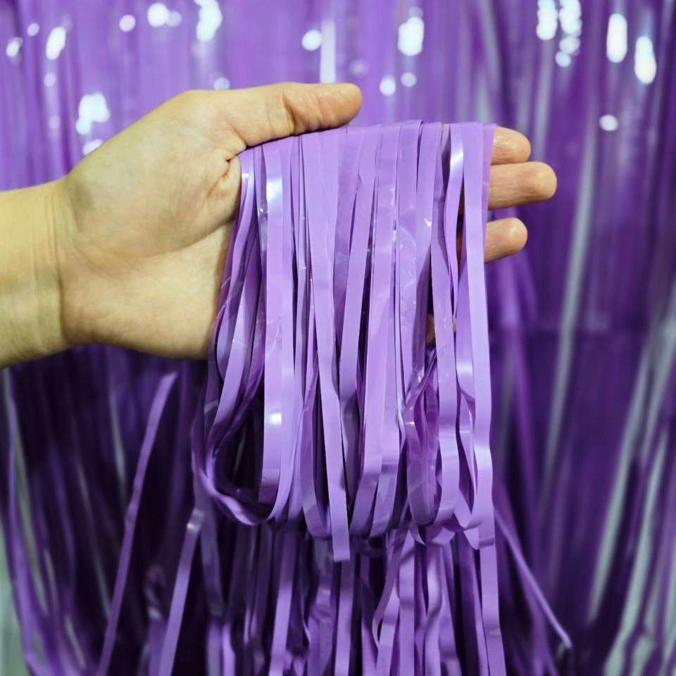 پرده پاستیلی چسب دار بنفش