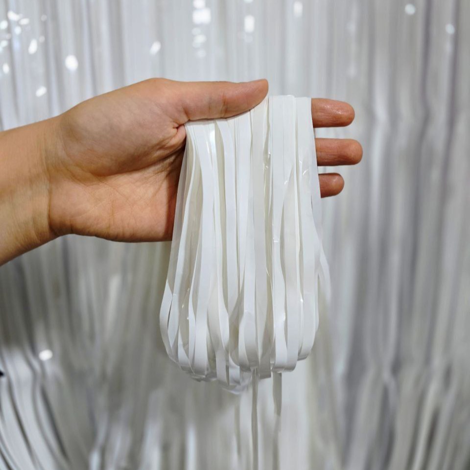 پرده پاستیلی چسب دار سفید