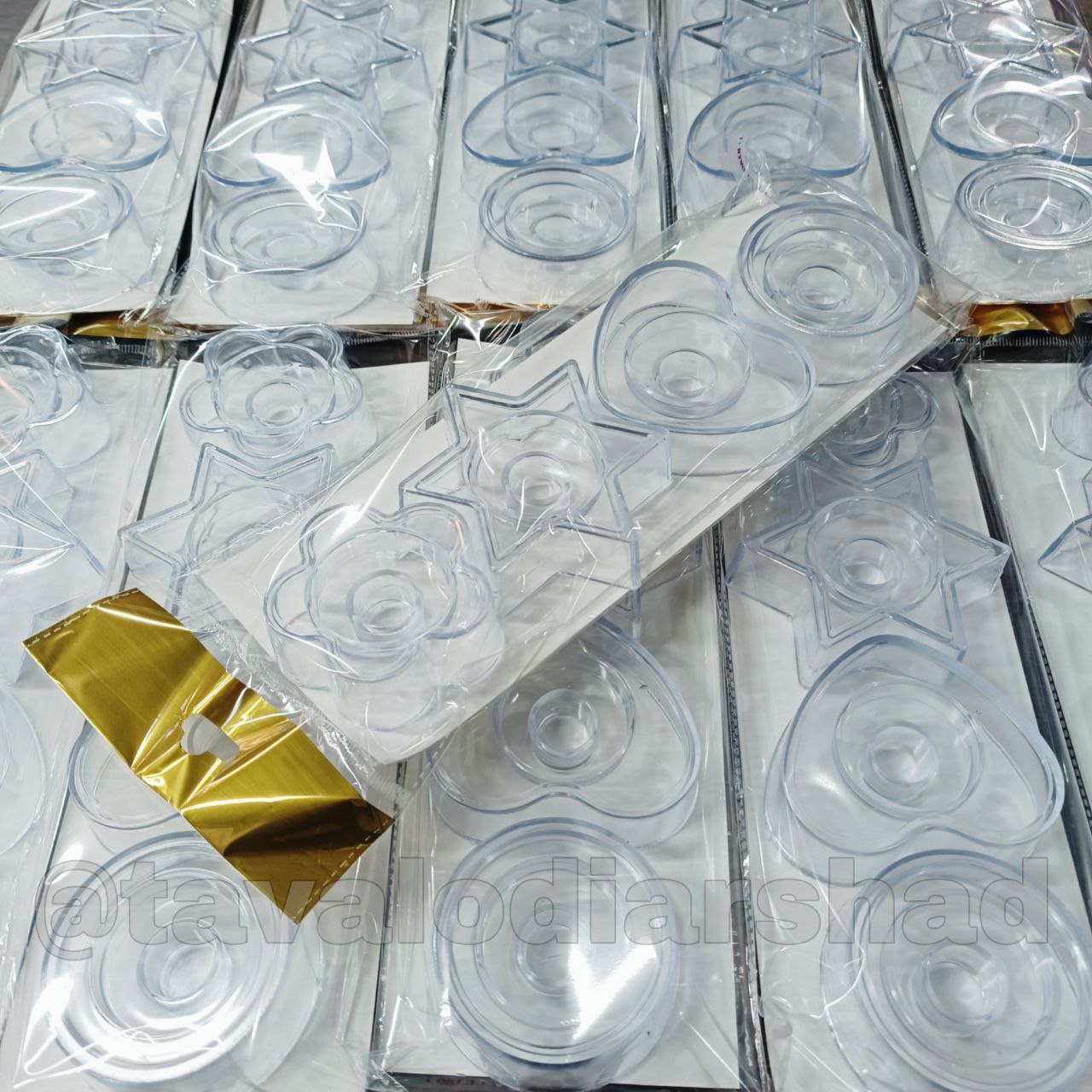 جا شمعی دو کاره شفاف