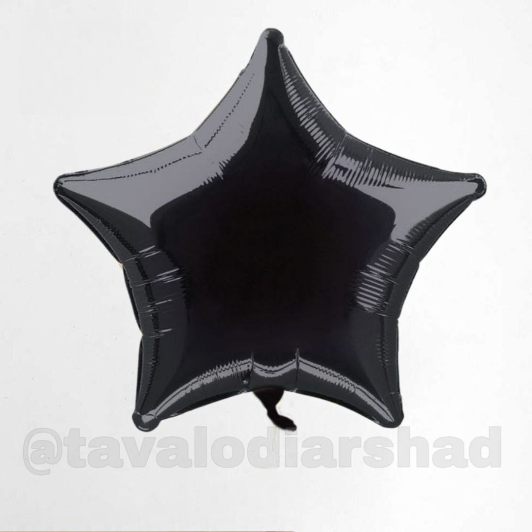 بادکنک فویلی ستاره مشکی