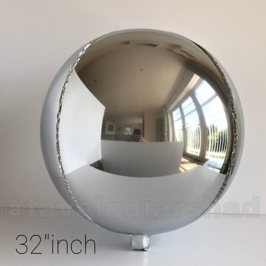 بادکنک فویلی هوربز ۳۲ اینچ نقره ای