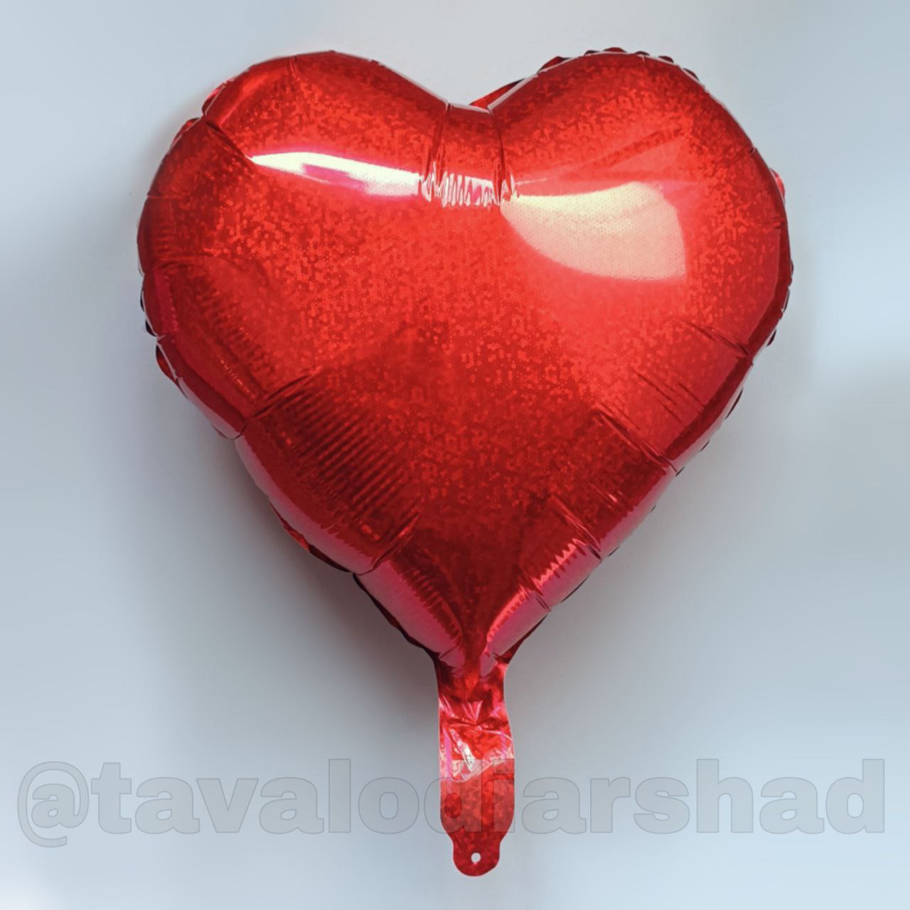 بادکنک فویلی قلب شاین قرمز