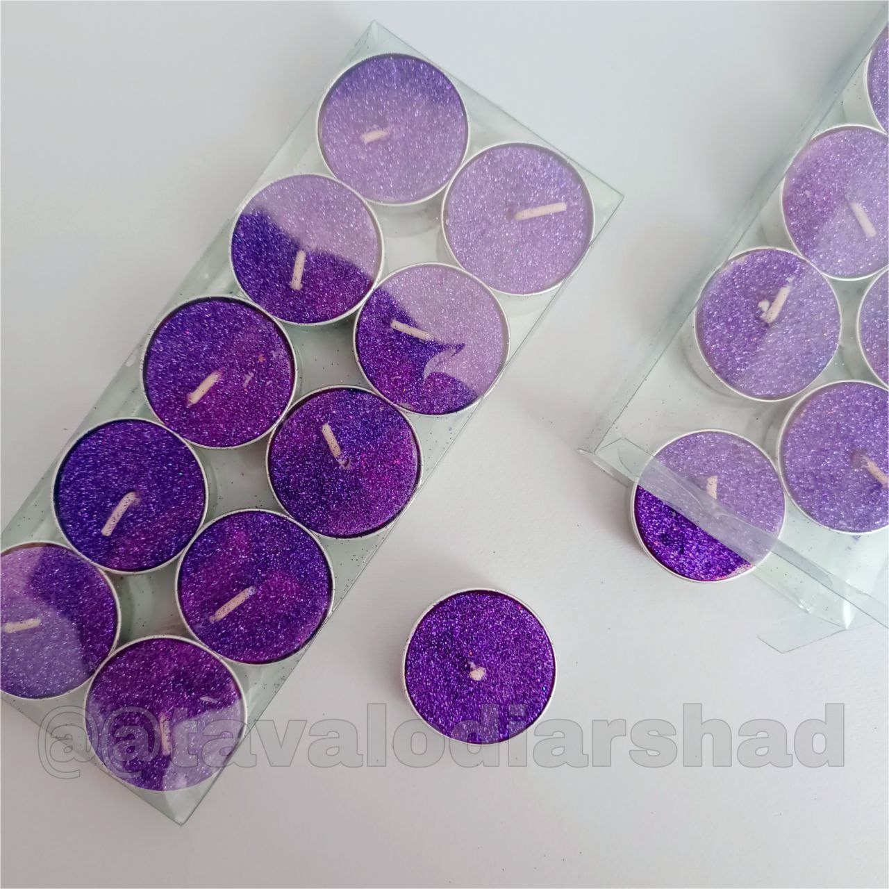 شمع وارمر اکلیلی ۱۰ تایی بنفش