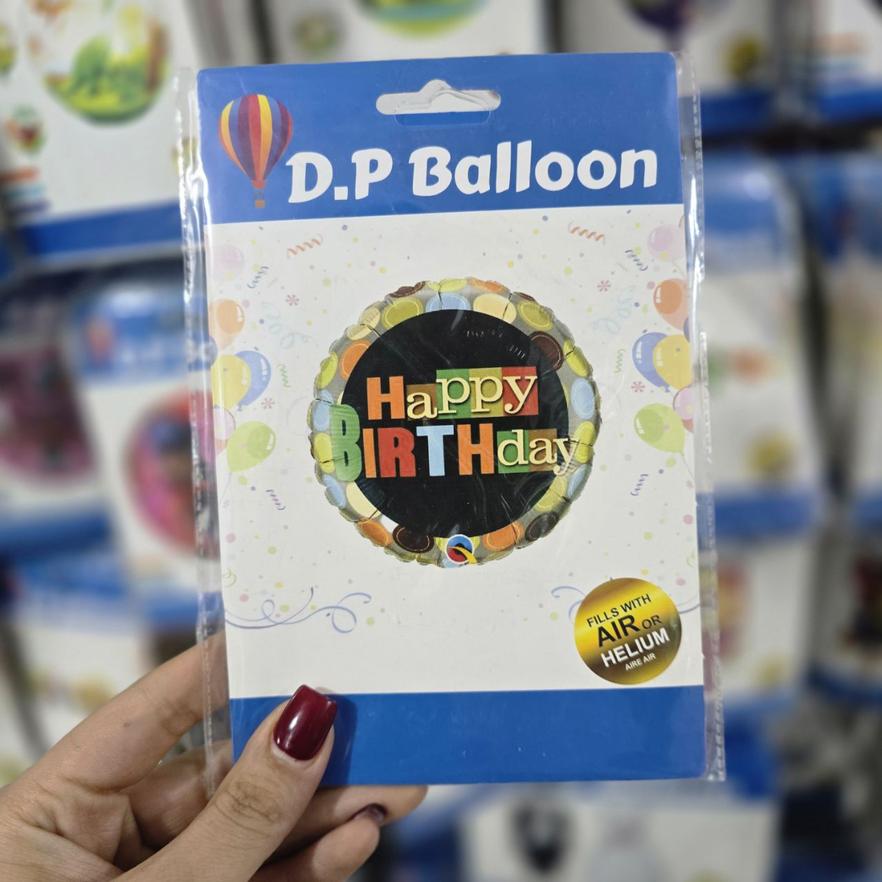 بادکنک فویلی گرد هپی (۳)