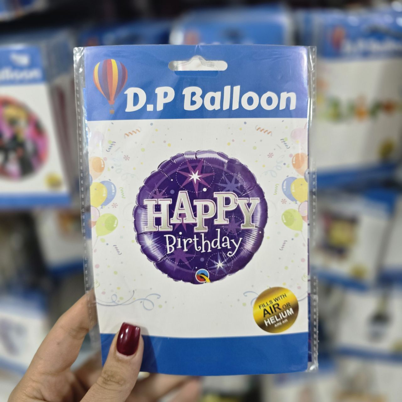 بادکنک فویلی گرد هپی (۹)