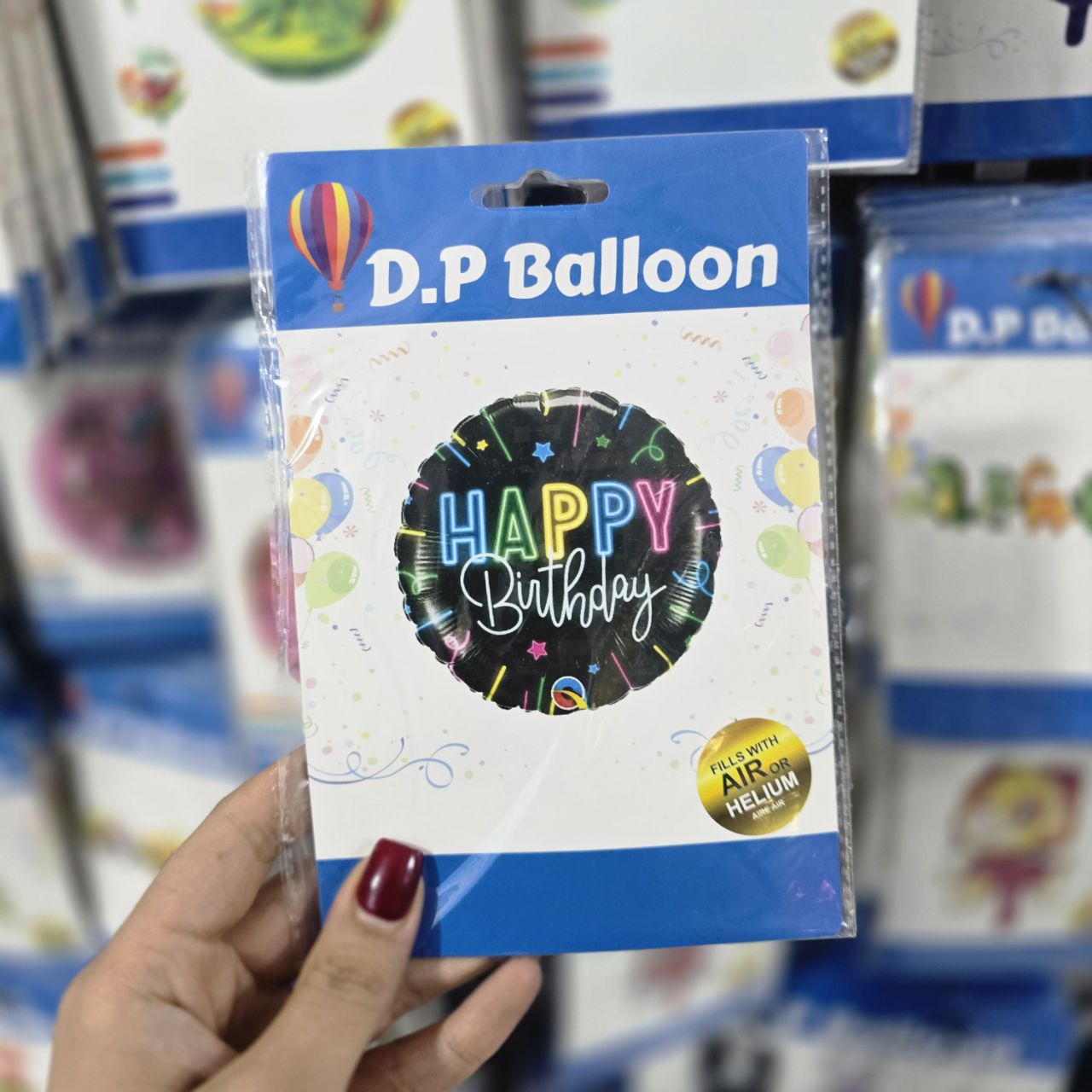 بادکنک فویلی گرد هپی (۱)