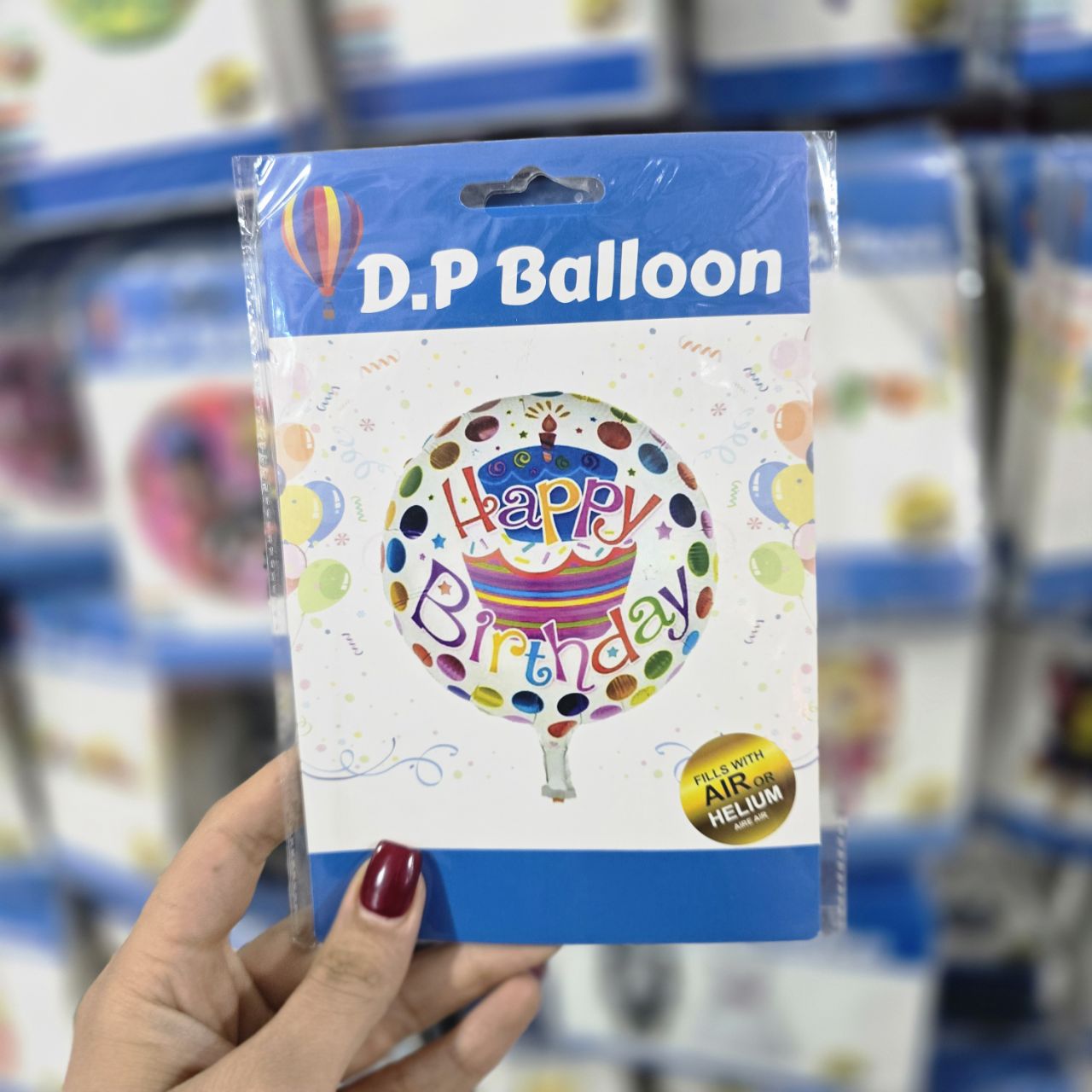 بادکنک فویلی گرد هپی (۱۲)